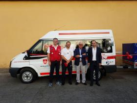Donazione pulmino al Cisom da parte della Fait